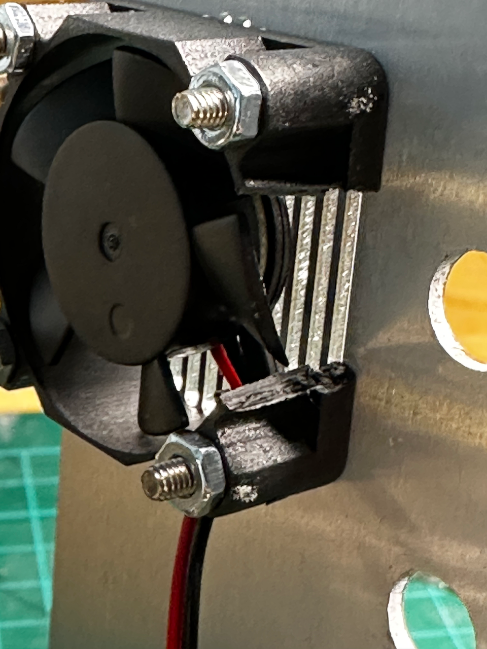 Expertly and carefully modified fan to fit the Groundstation
