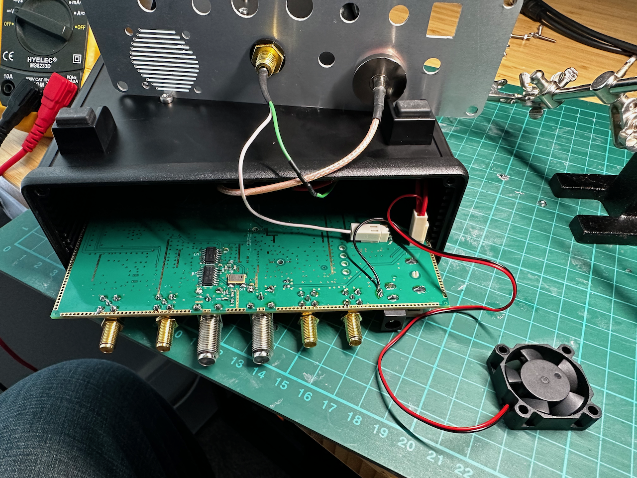 Reattaching the TX Send cables to the Groundstation