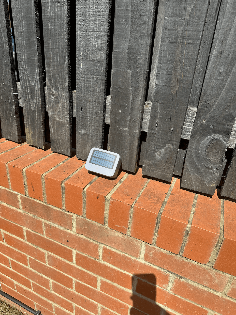 The RAKwireless Unity Solar node sitting outside in the UK sun